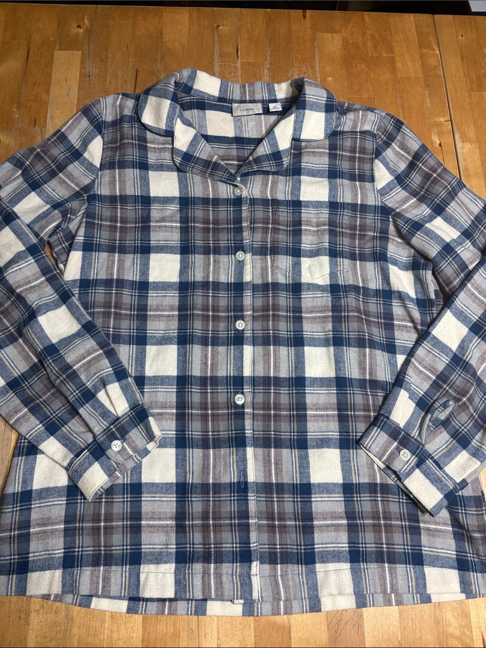 L.L. Bean Women’s Plaid Button-Down Shirt